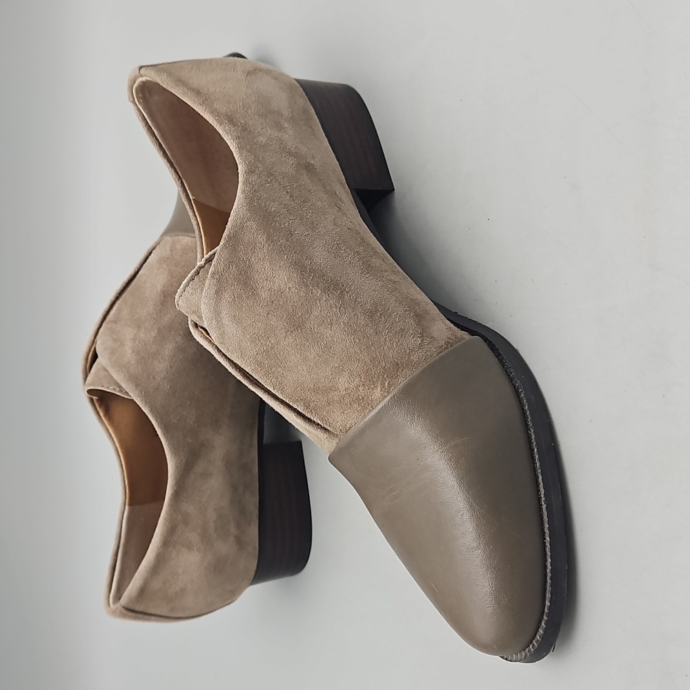 Tahari Lucy Suede Leather Oxford Flats Cap Toe Women 6.5 - Picture 4 of 14